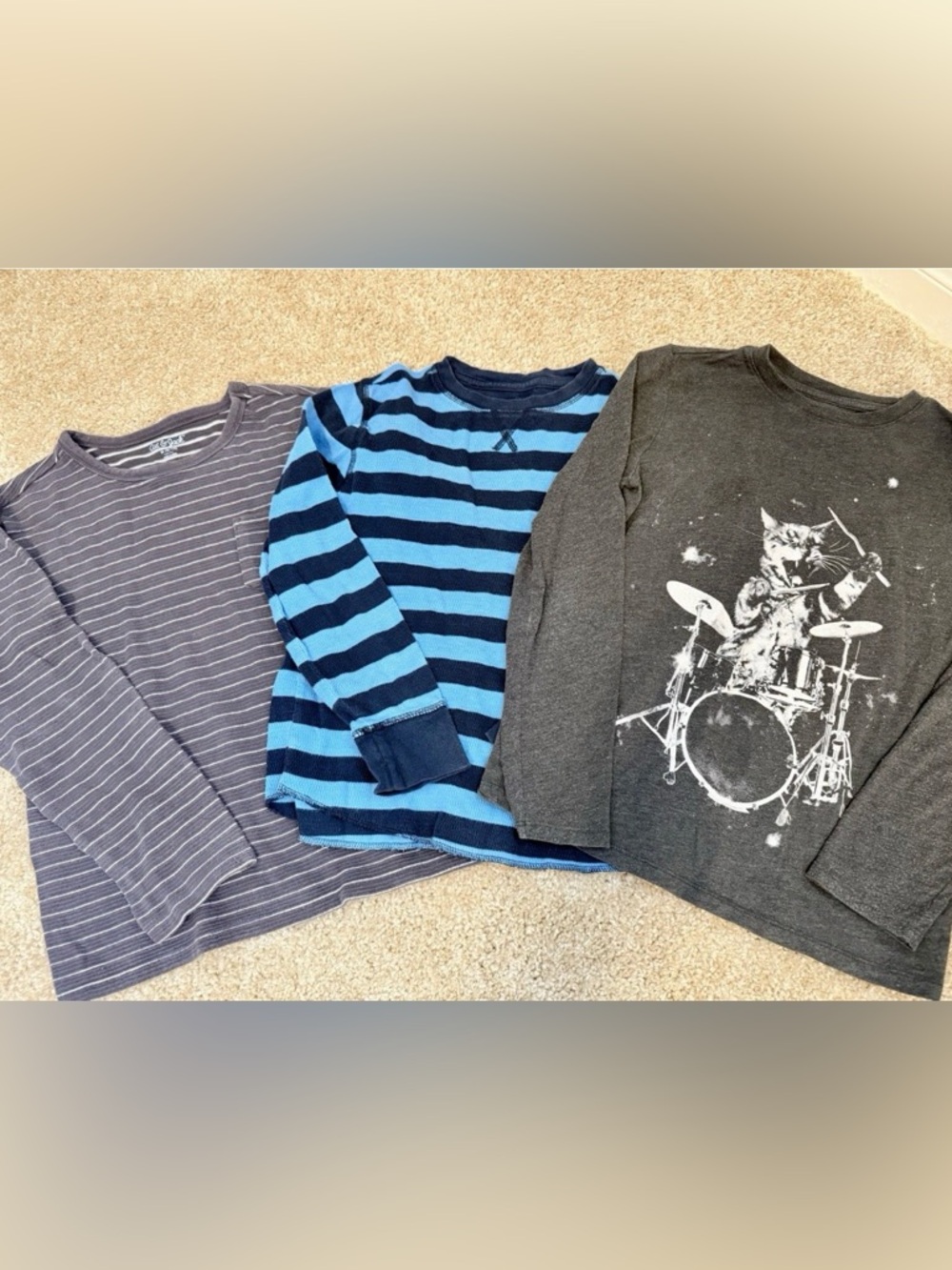 Boys Size 8/10 Bundle | Gap, Old Navy, Cat & Jack Long Sleeve Shirts (3 pcs)
